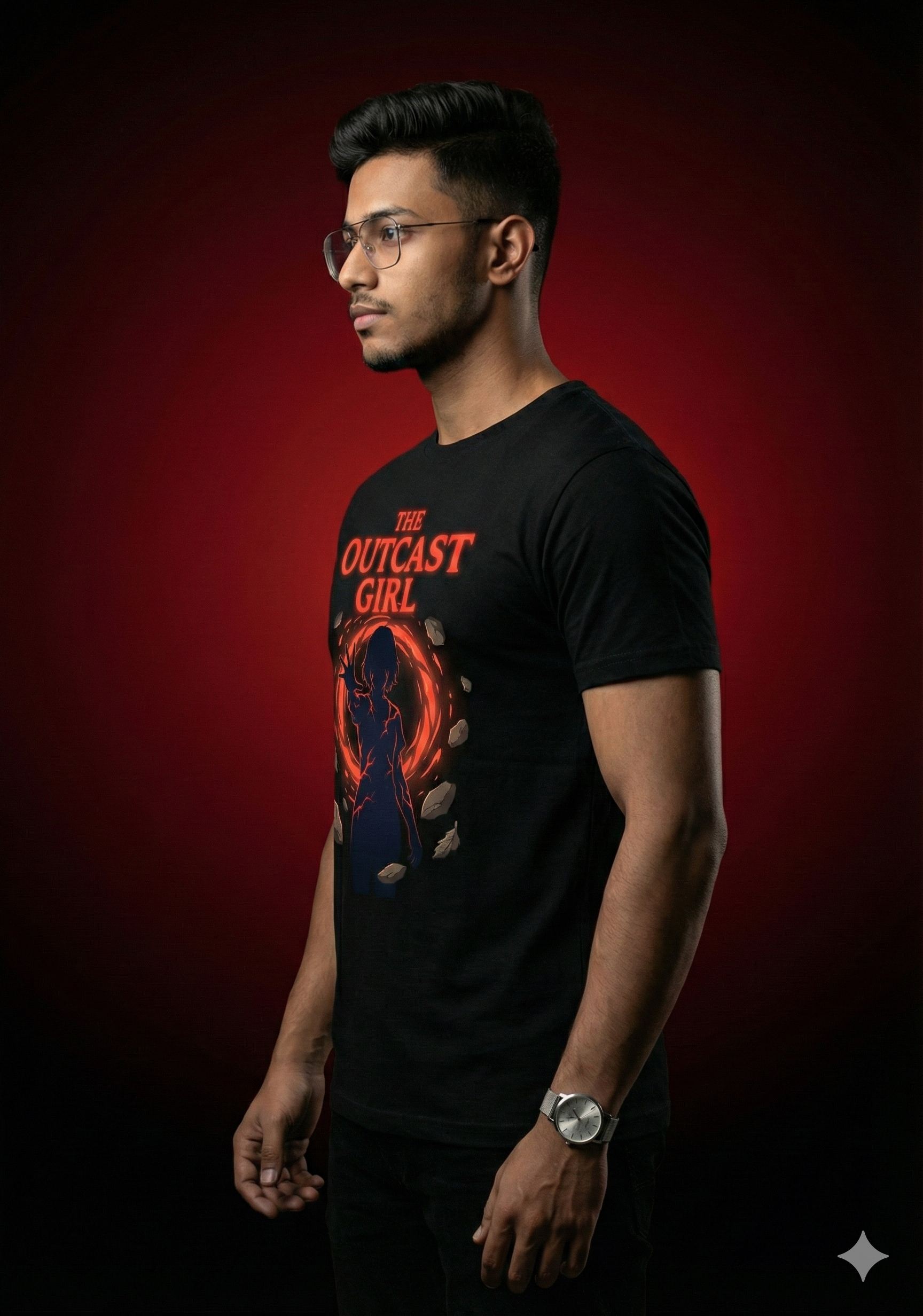 THE OUTCAST GIRL – Energy Aura Graphic Tee