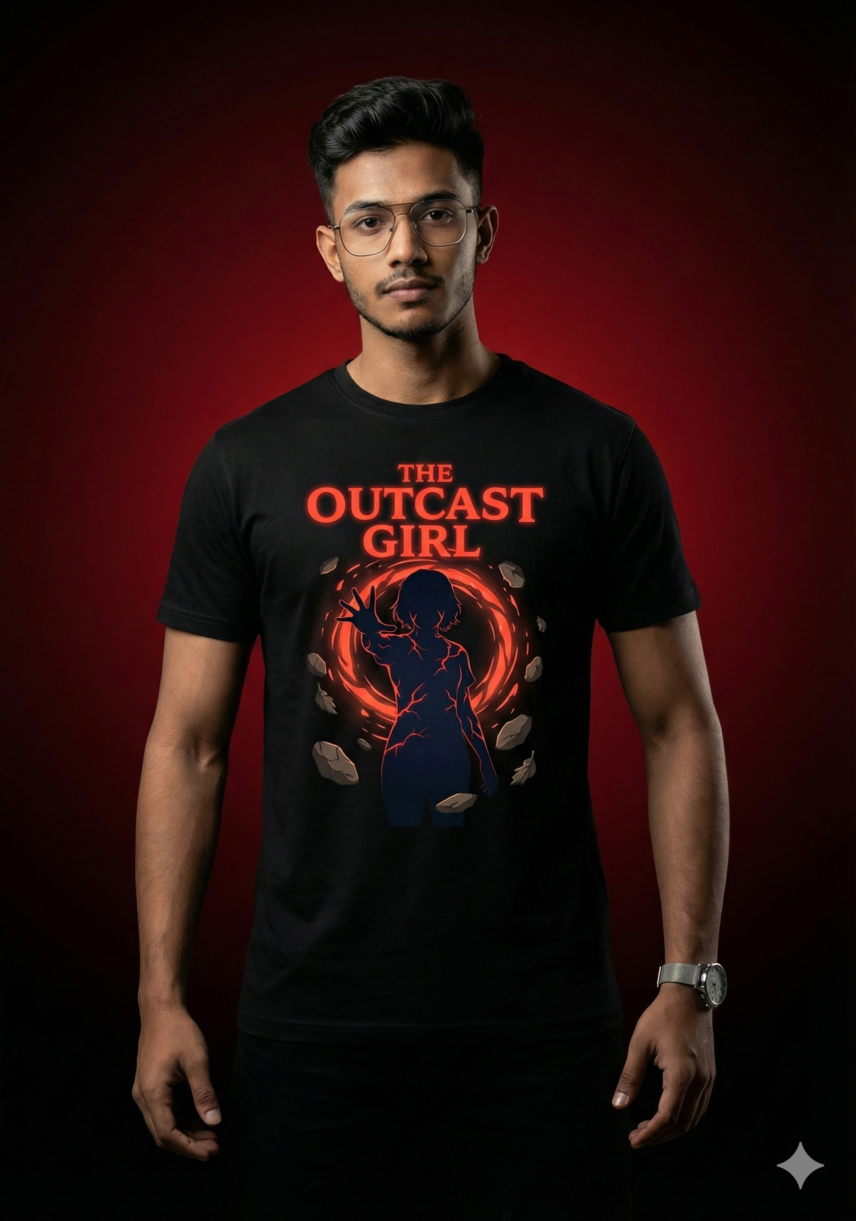 THE OUTCAST GIRL – Energy Aura Graphic Tee