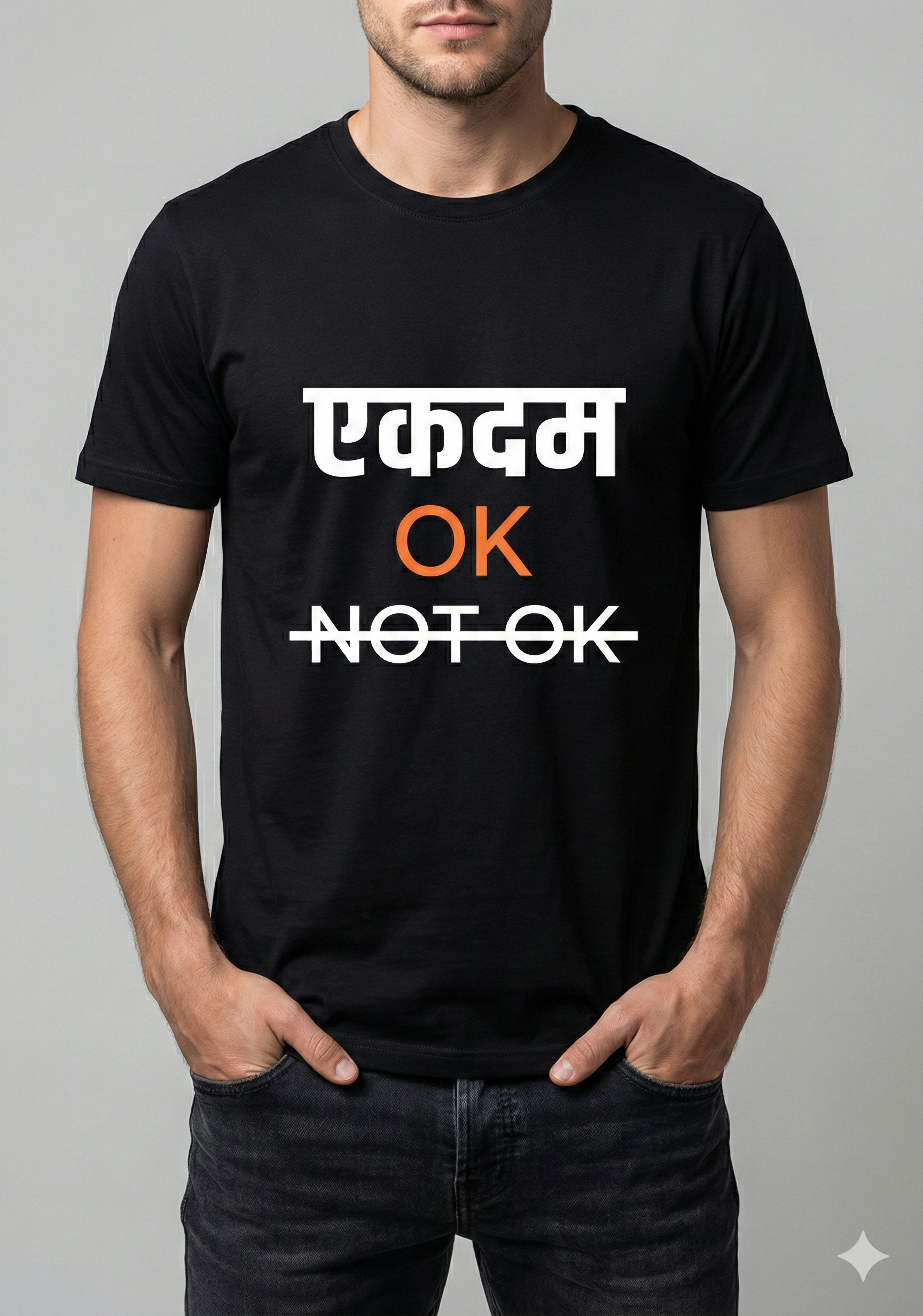 OK / NOT OK – Dual Mood Graphic Tee