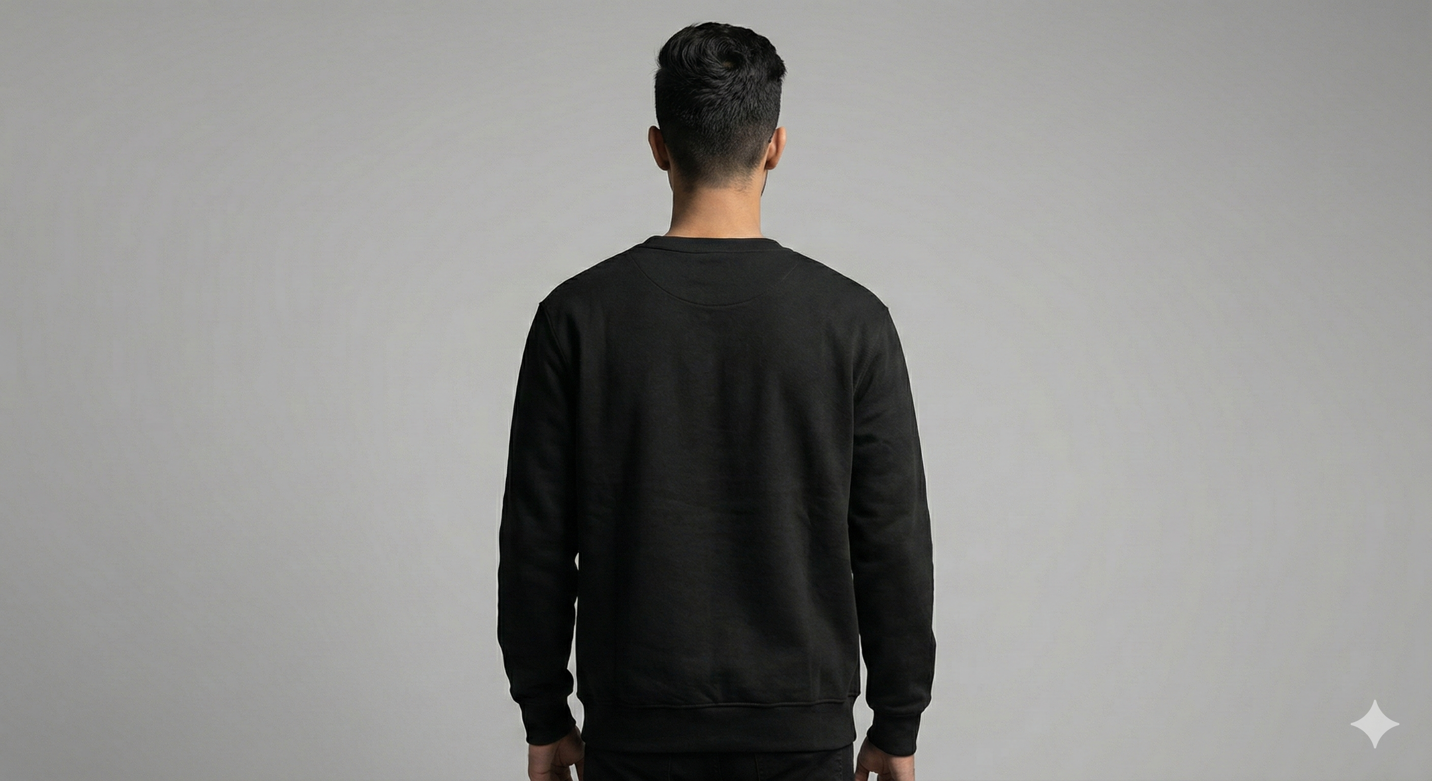 Dual Abstract Face Outline Sweatshirt